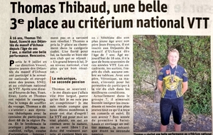 Encore Thomas à l'honneur !