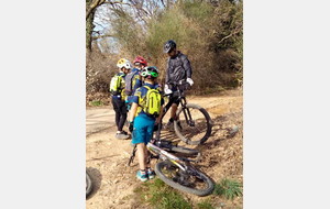 Le groupe 2 en pleine épreuve d'anatomie du vélo