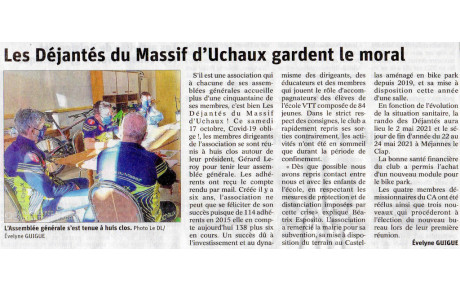 l'AG dans Vaucluse Matin