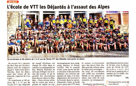 Le Dauphiné parle de notre séjour !