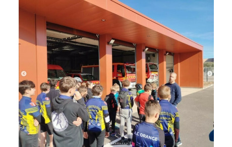 Visite à la caserne de pompiers de Sérignan du Comtat