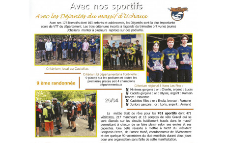 Le club à l'honneur !